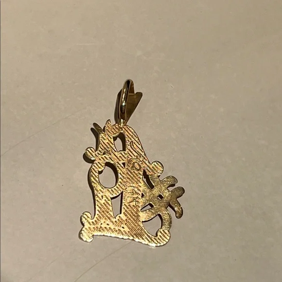 👩💐 ENGRAVED “#1 MOM” STAMPED AM 14 K GOLD MOTHER’S DAY PENDANT FOR NECKLACES - Picture 3 of 13